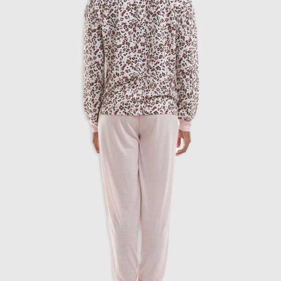 Splendid two-piece mauve/ heather print pajamas - Picture 4 of 5